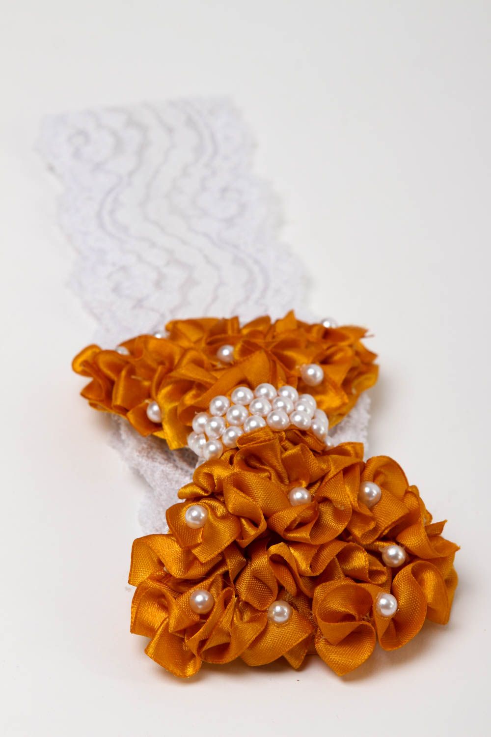 Handmade Haarband mit Schleife Mädchen Haarschmuck Mode Accessoire schön foto 2