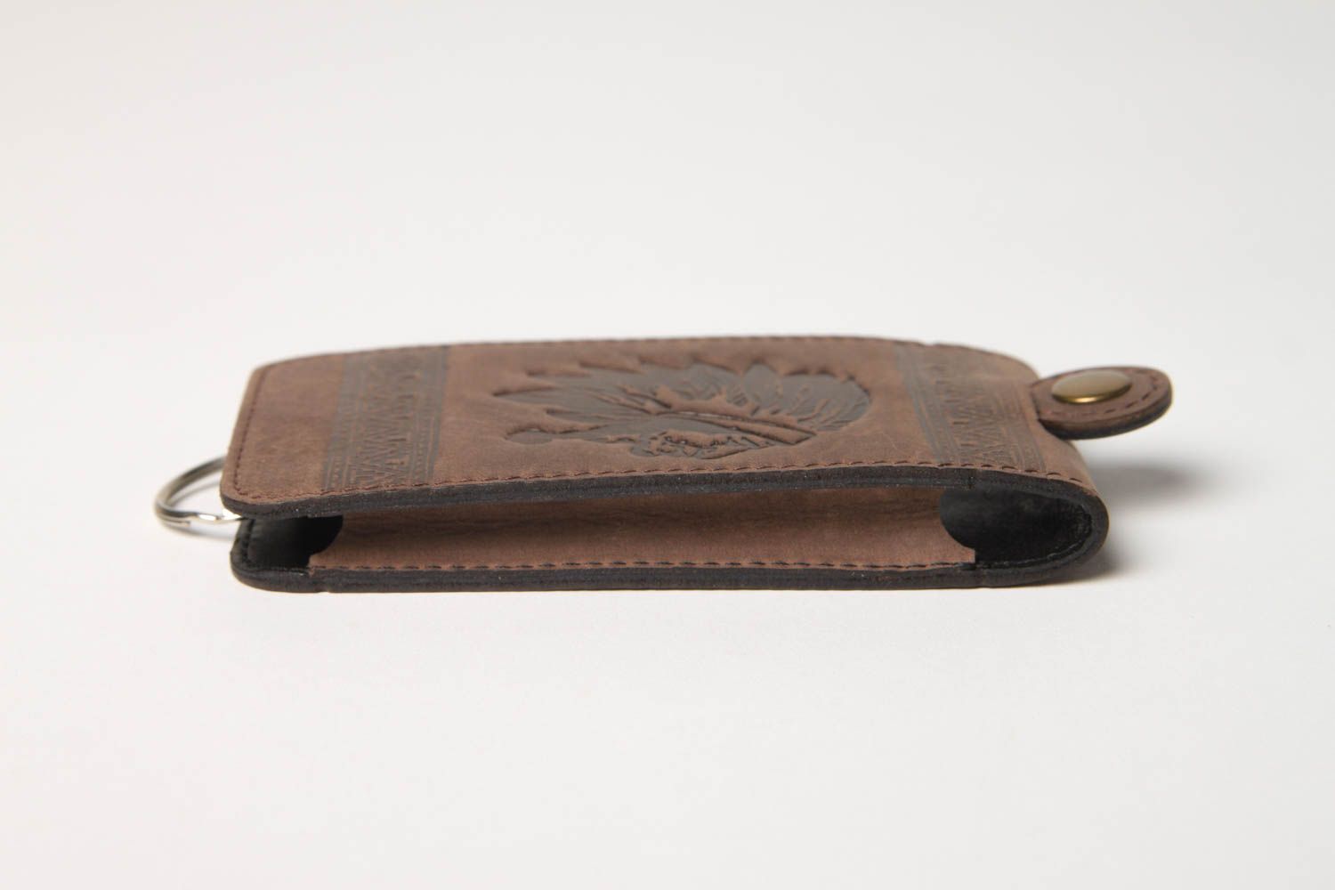 Unusual handmade leather key case handmade accessories best gifts for him photo 4