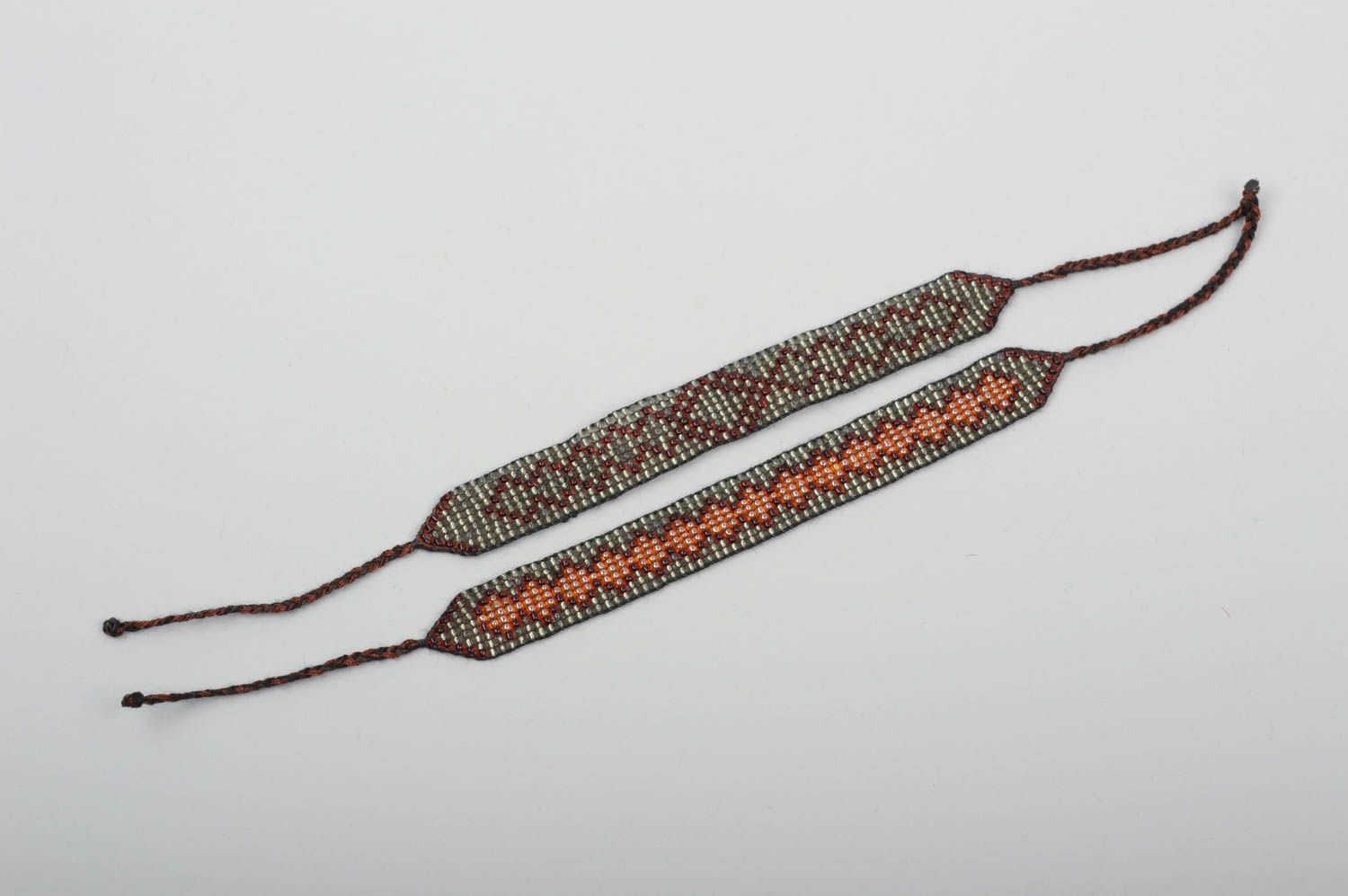Bracelets perles rocaille Bijoux fait main 2 pièces Accessoires femme ethniques photo 4