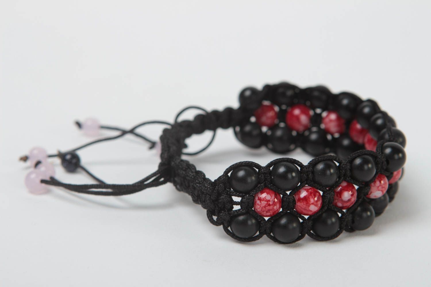 Handmade beads braselet designer dracelet unusual gift braided bracelet photo 1