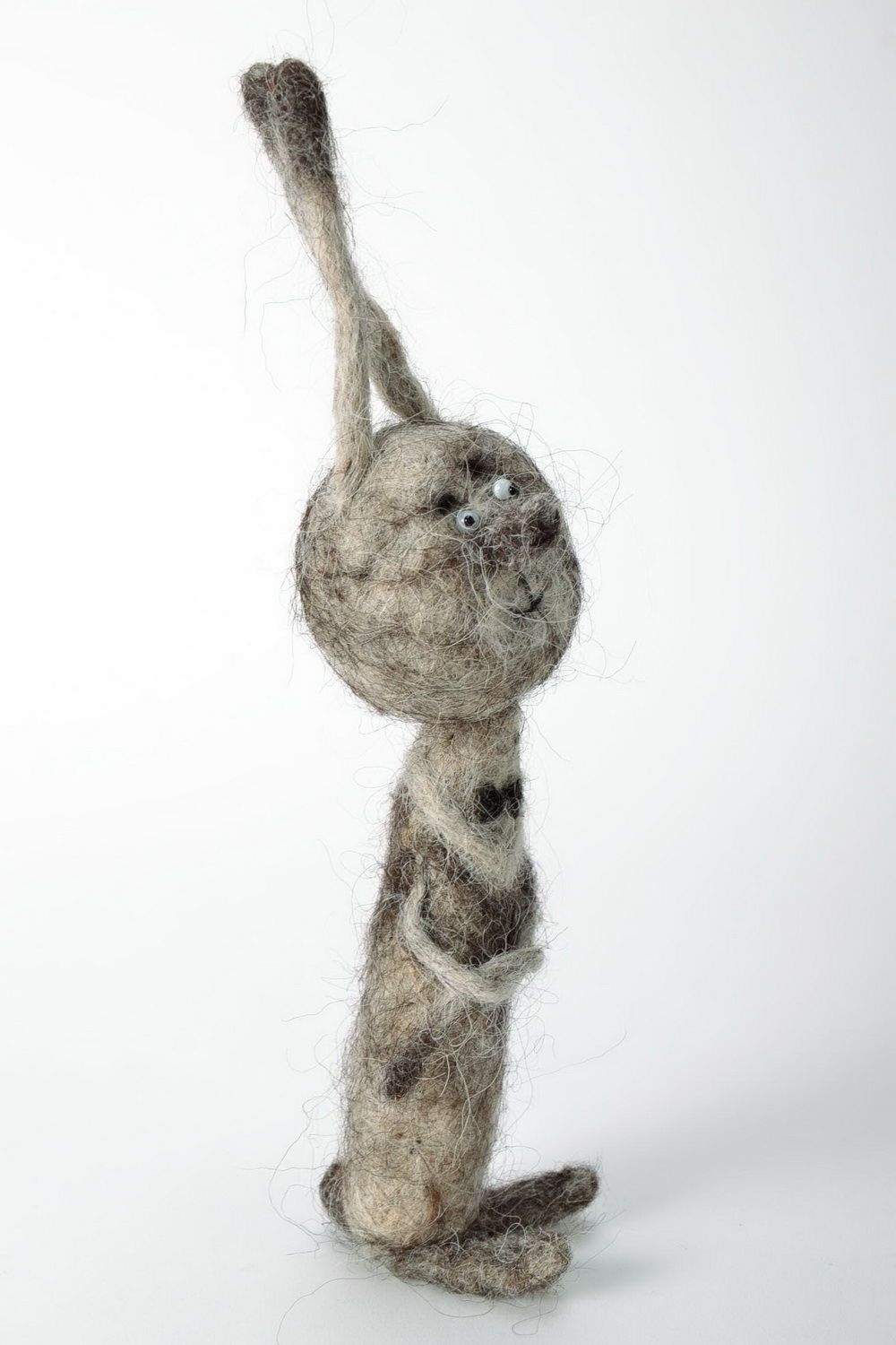 Toy in the technique of felting Bunny photo 4