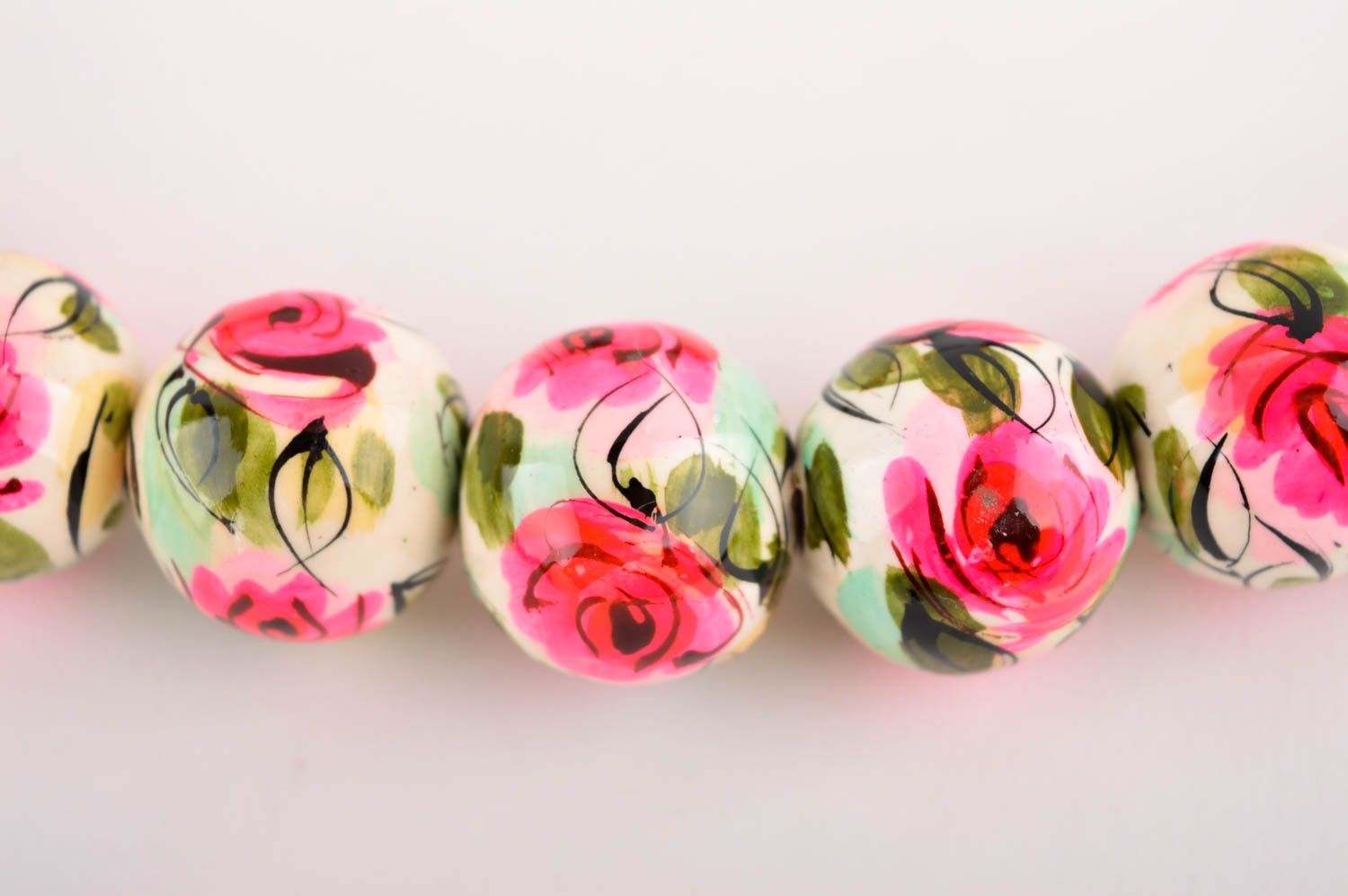 Collier floral Bijou fait main en céramique design romantique Cadeau femme photo 3