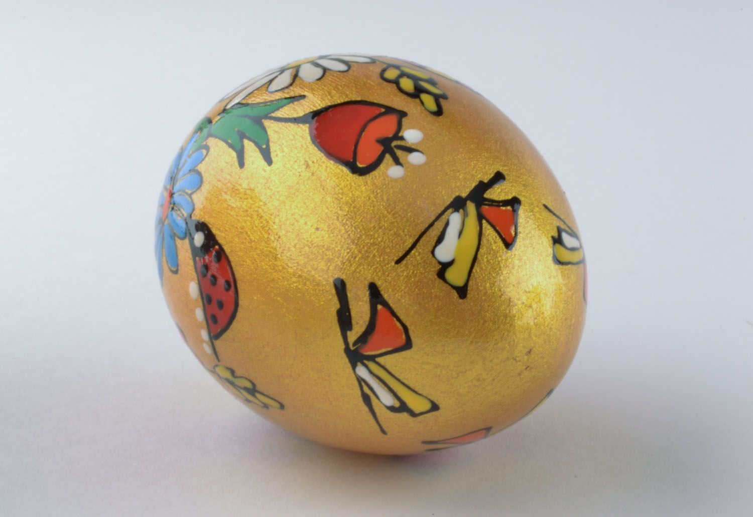 Decorative fir wooden egg photo 4
