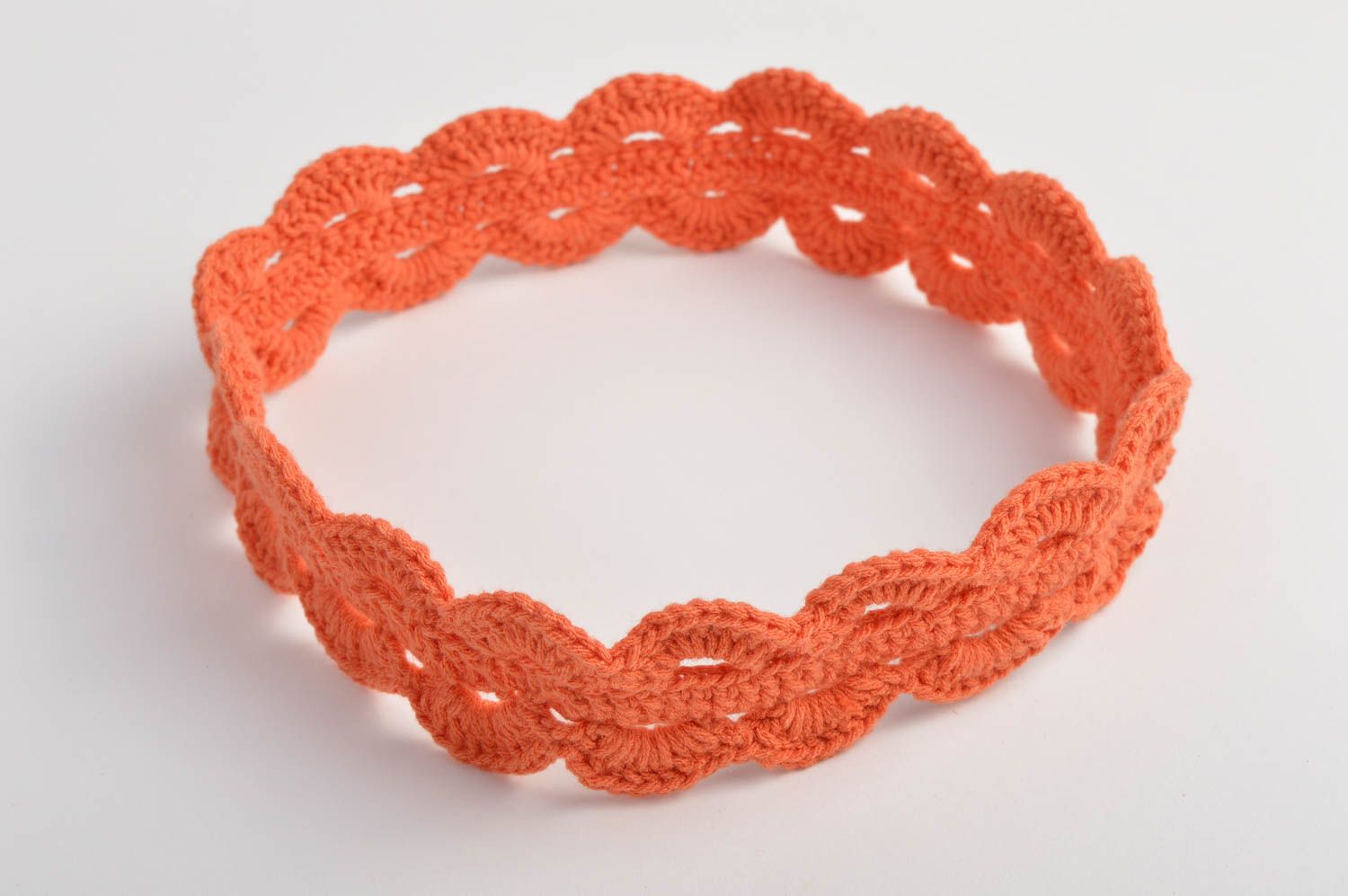 Handmade crochet headband crochet beads headbands baby girl headband kids gifts photo 3