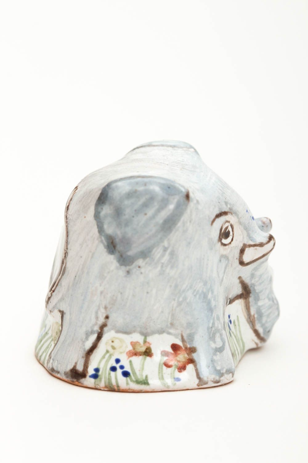 Коллекционный наперсток handmade декоративная глиняная фигурка изделие из глины фото 4