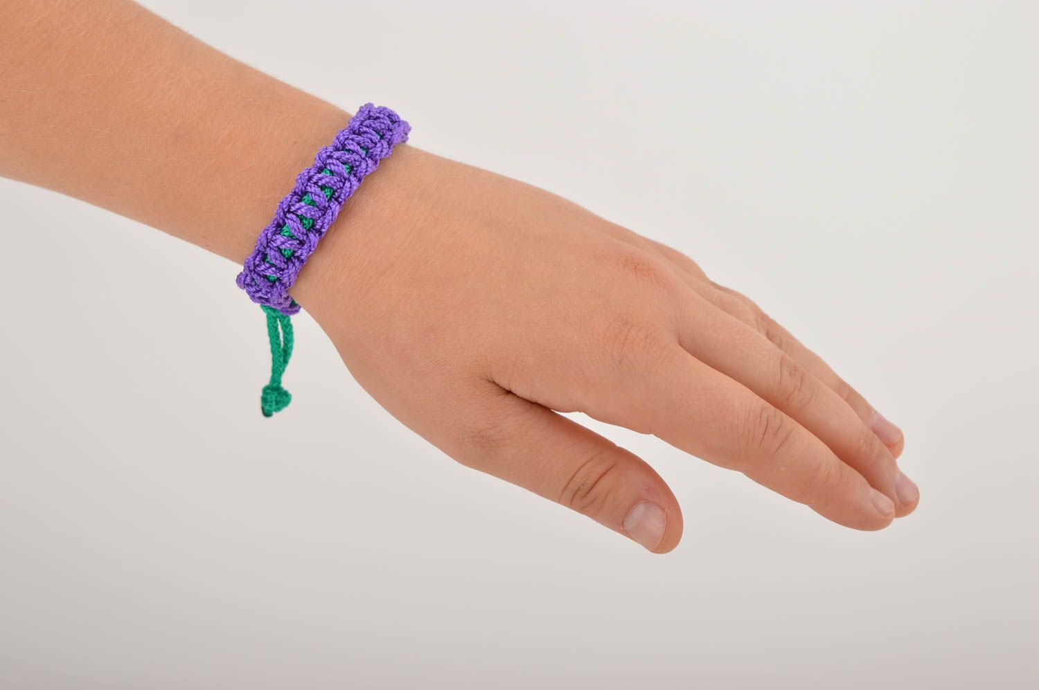 Schmuck Accessoire handgefertigt Armband aus Stoff effektvoll Damen Armband foto 5