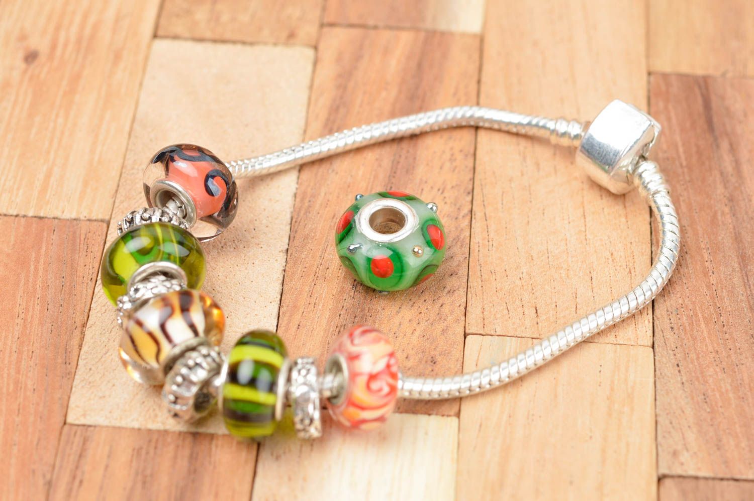 Unusual handmade glass bead cool glass beads artisan jewelry making ideas photo 4