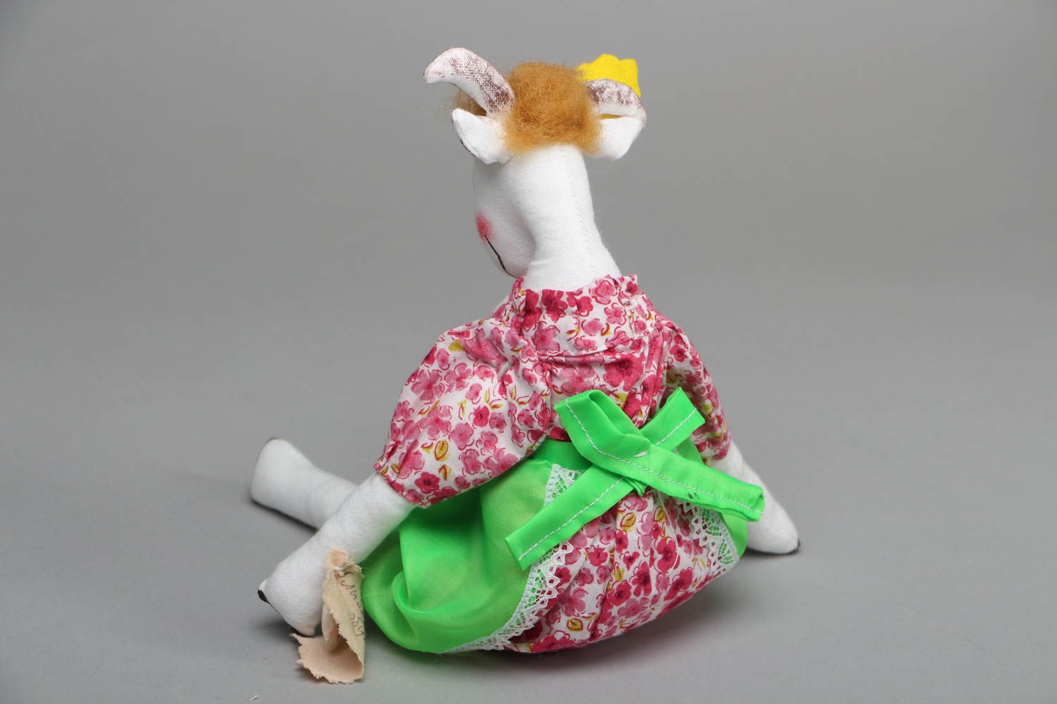Soft fabric toy Nanny Goat photo 3