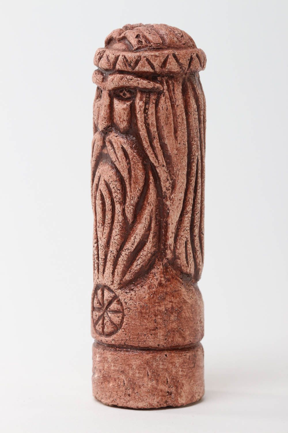 Handmade Amulett des Glücks Keramik Deko Figur aus Ton Keramik Figur slawisch foto 2