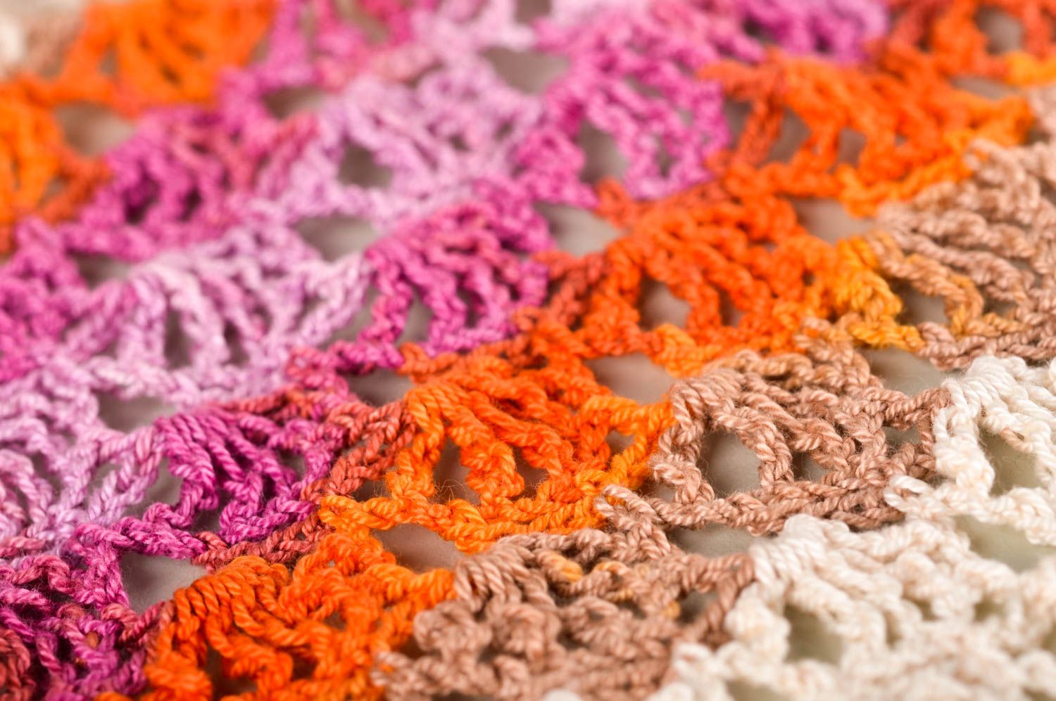 Handmade kerchief warm kerchief crocheted kerchief unusual headdress photo 4