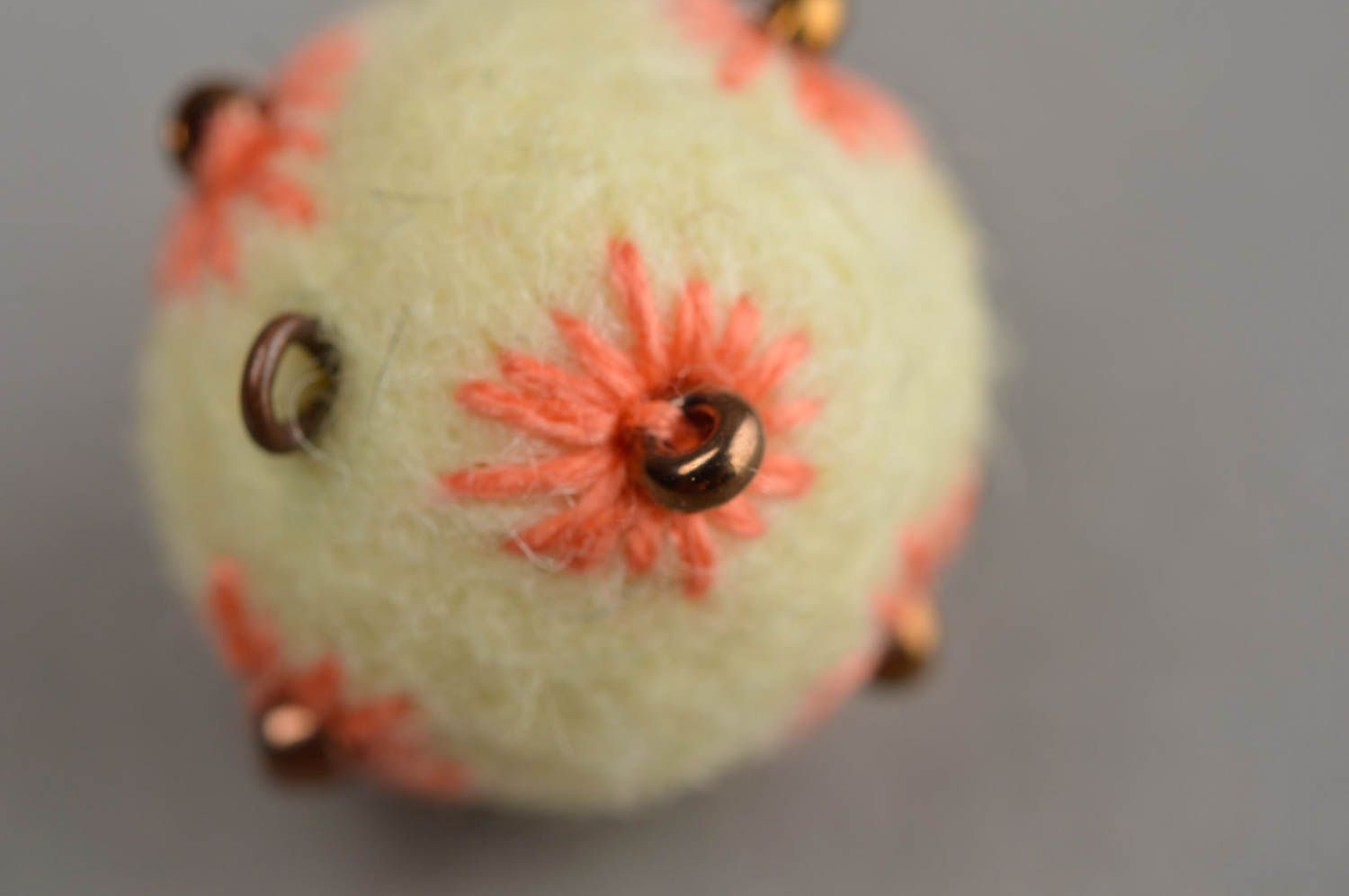 Beautiful handmade felted ball pendant fashion accessories gifts for her photo 5