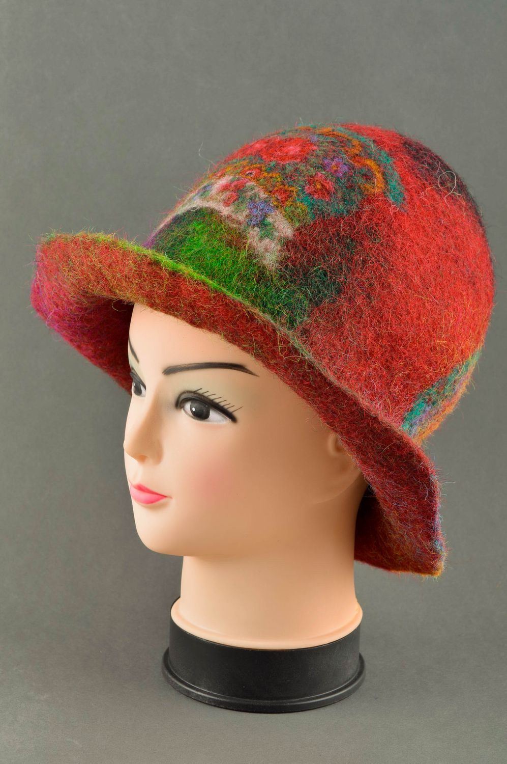 Женская шляпка ручной работы модный головной убор шляпа с полями дамская шляпка фото 2