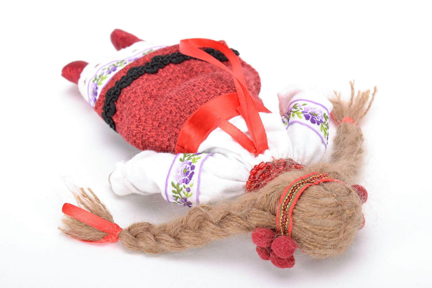 Doudou poupée fait main ethnique photo 5