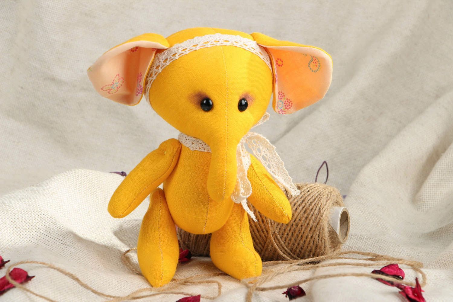 Brinquedo macio artesanal Elefante Mo foto 5