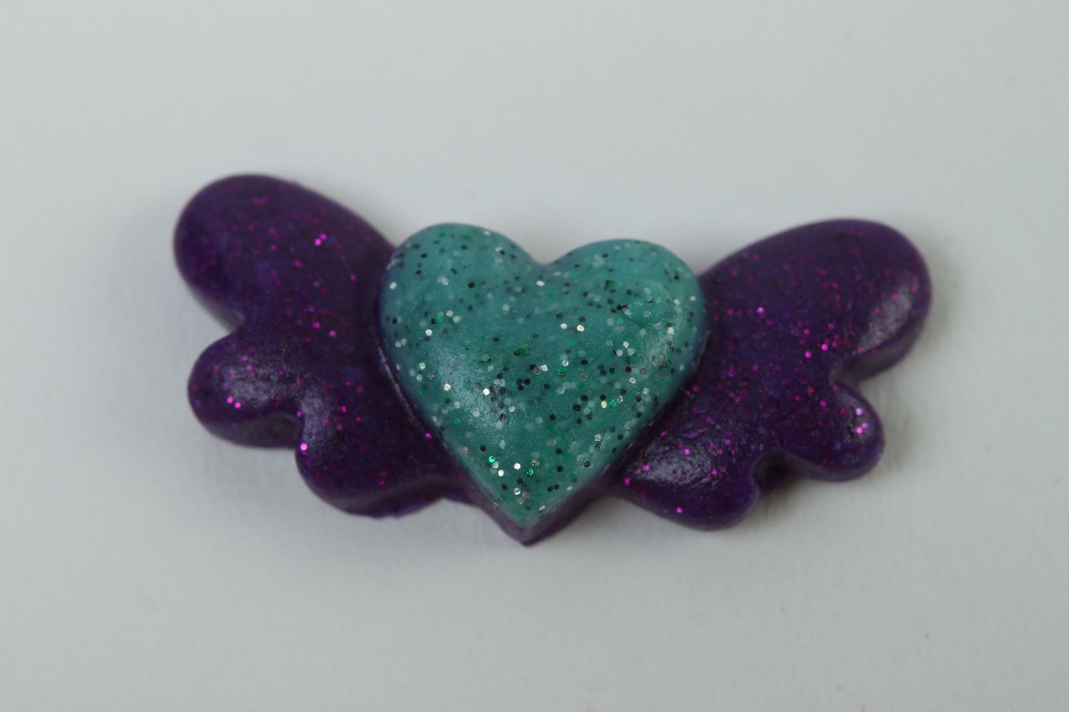 Stylish handmade plastic heart jewelry making supplies creative work ideas photo 2