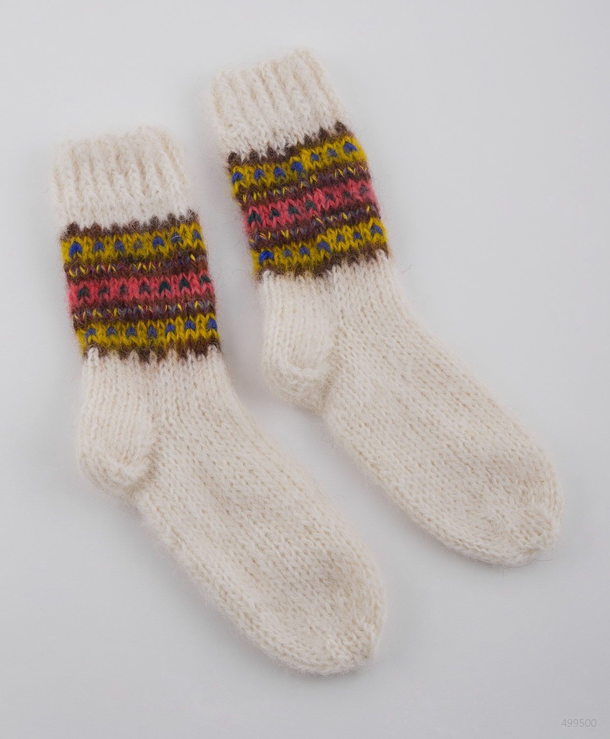 White woolen socks for women photo 2