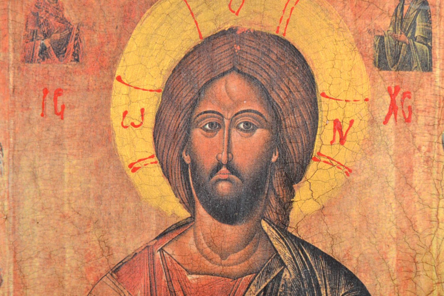 Печатная икона-репродукция Христос Вседержитель фото 6