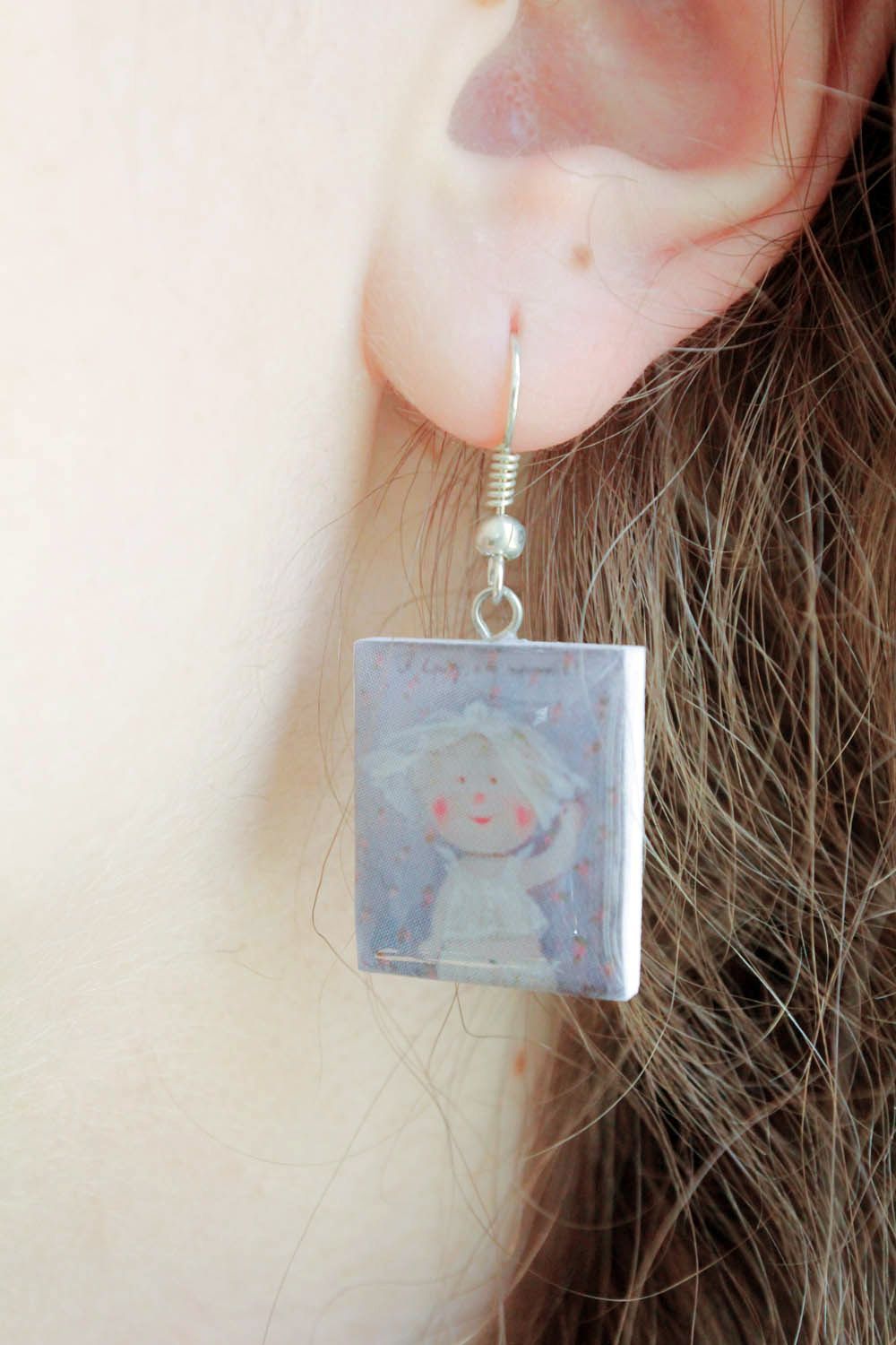 Handmade pendant earrings  photo 1