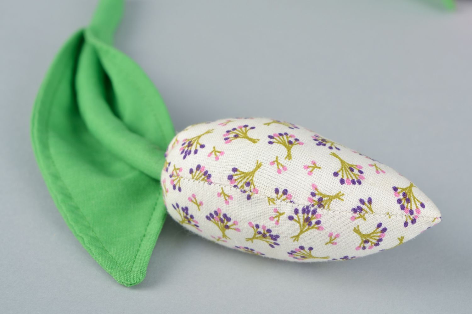 Fleur en coton molle faite main Tulipe photo 3