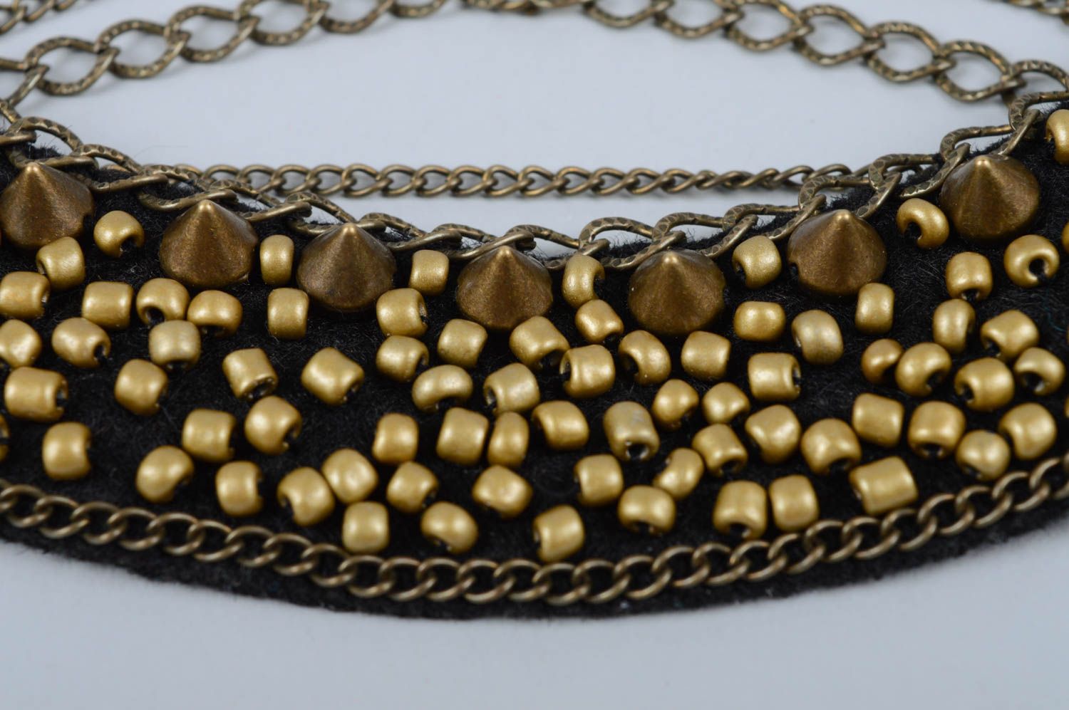 Collar de abalorios artesanal original bisutería para mujer accesorio de moda foto 3