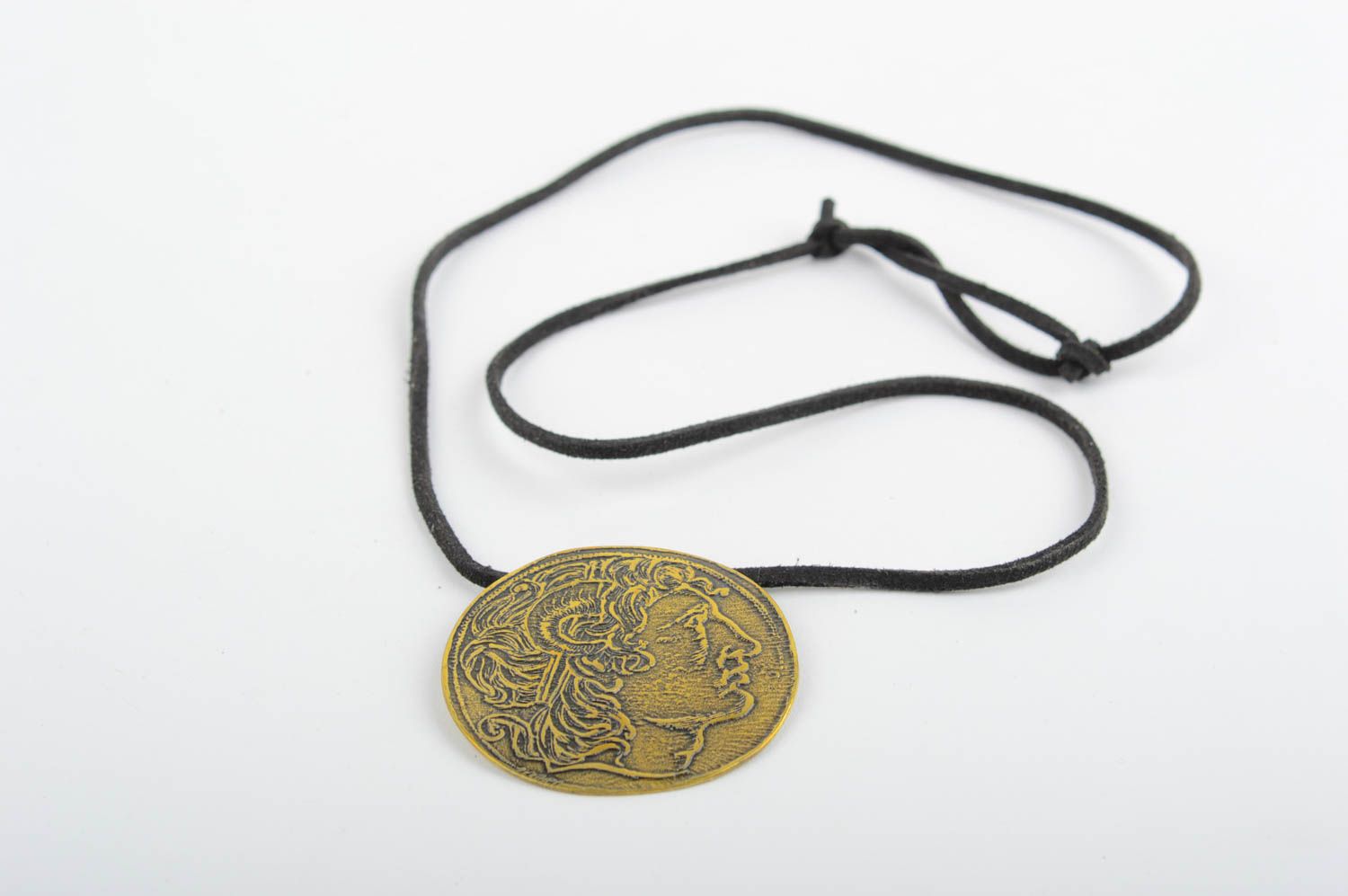 Handmade pendant brass accessories metal handmae bijouterie gift for women photo 3