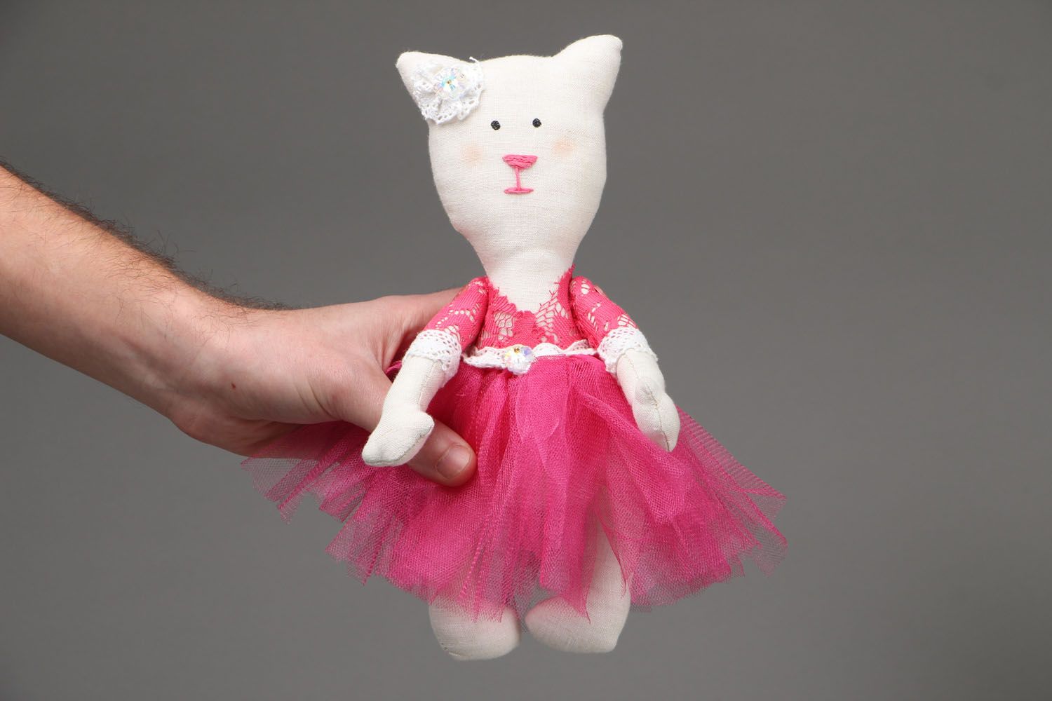Soft toy Cat in Skirt photo 4