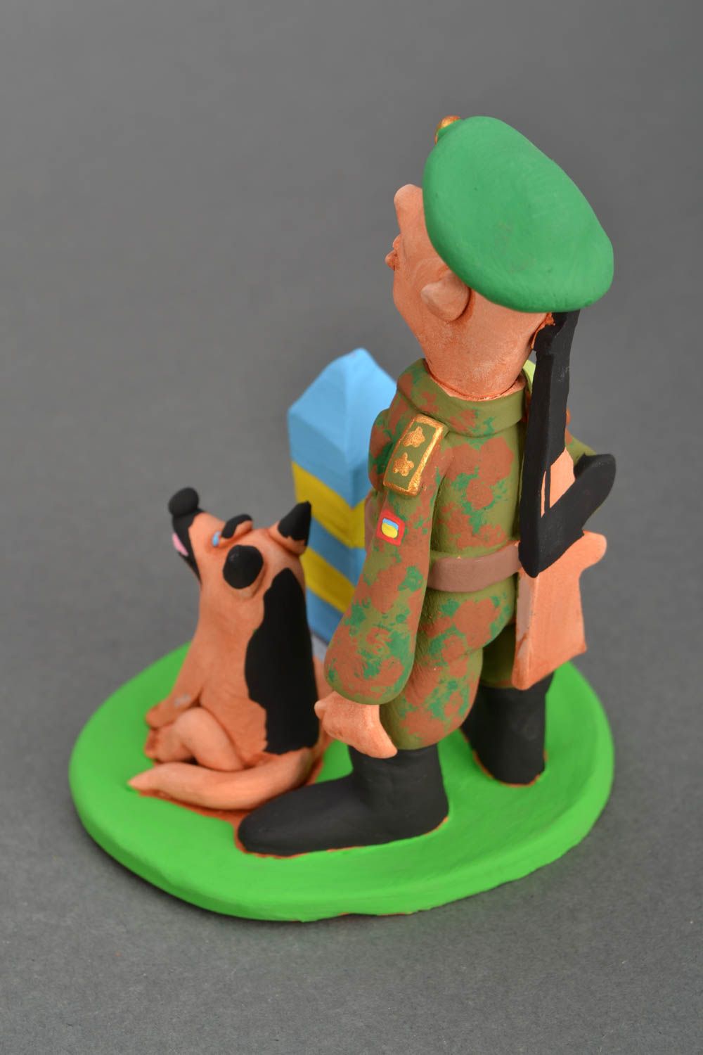 Painted ceramic figurine Border Guard photo 5