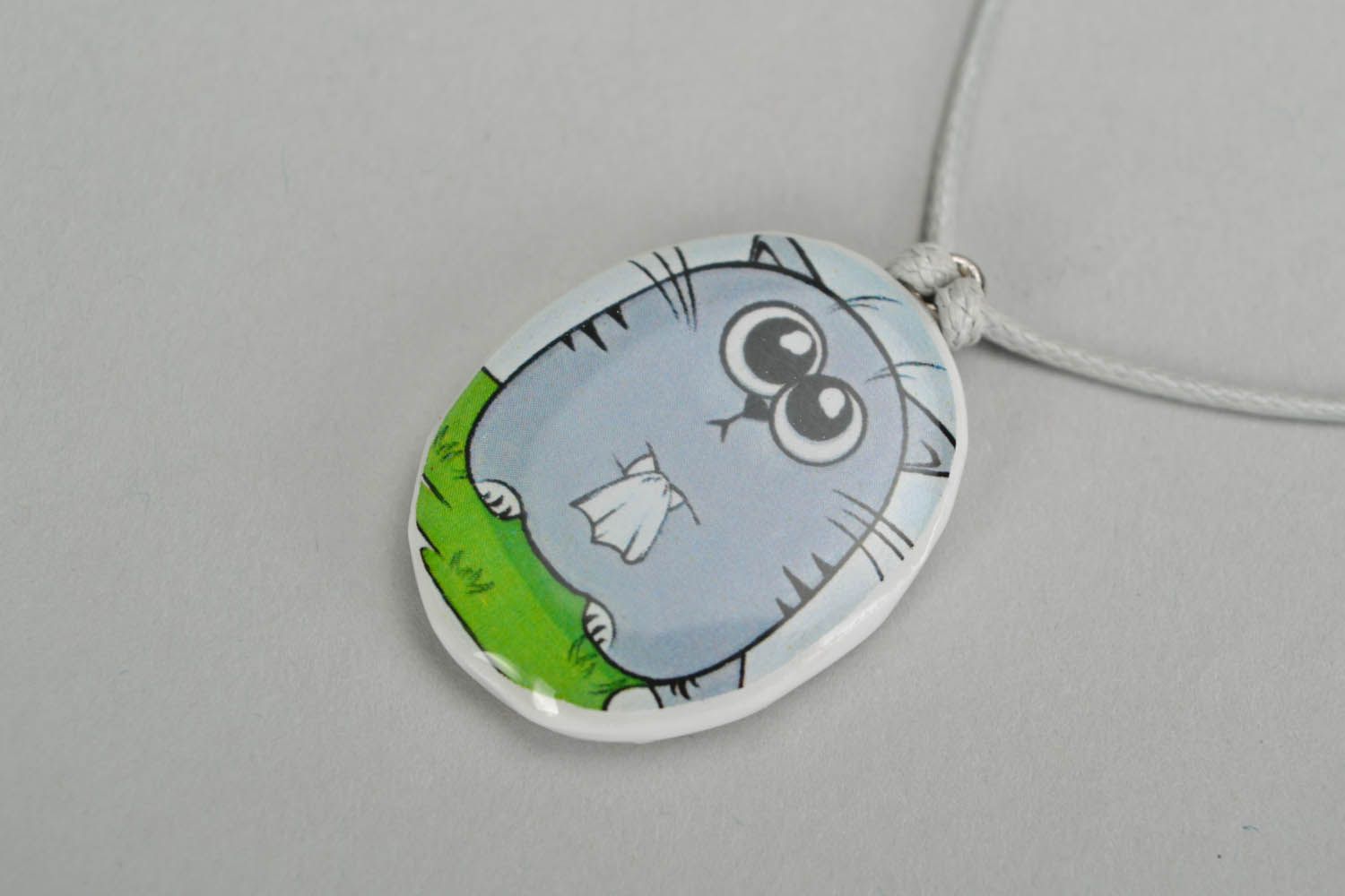 Pendant with painting photo 4