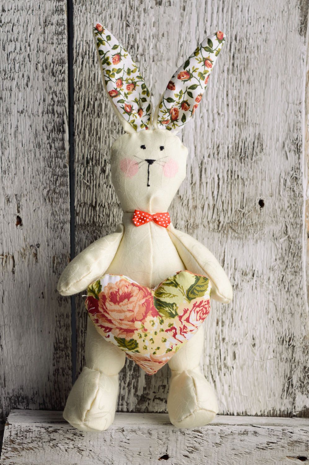 Natural fabric toy Hare photo 1