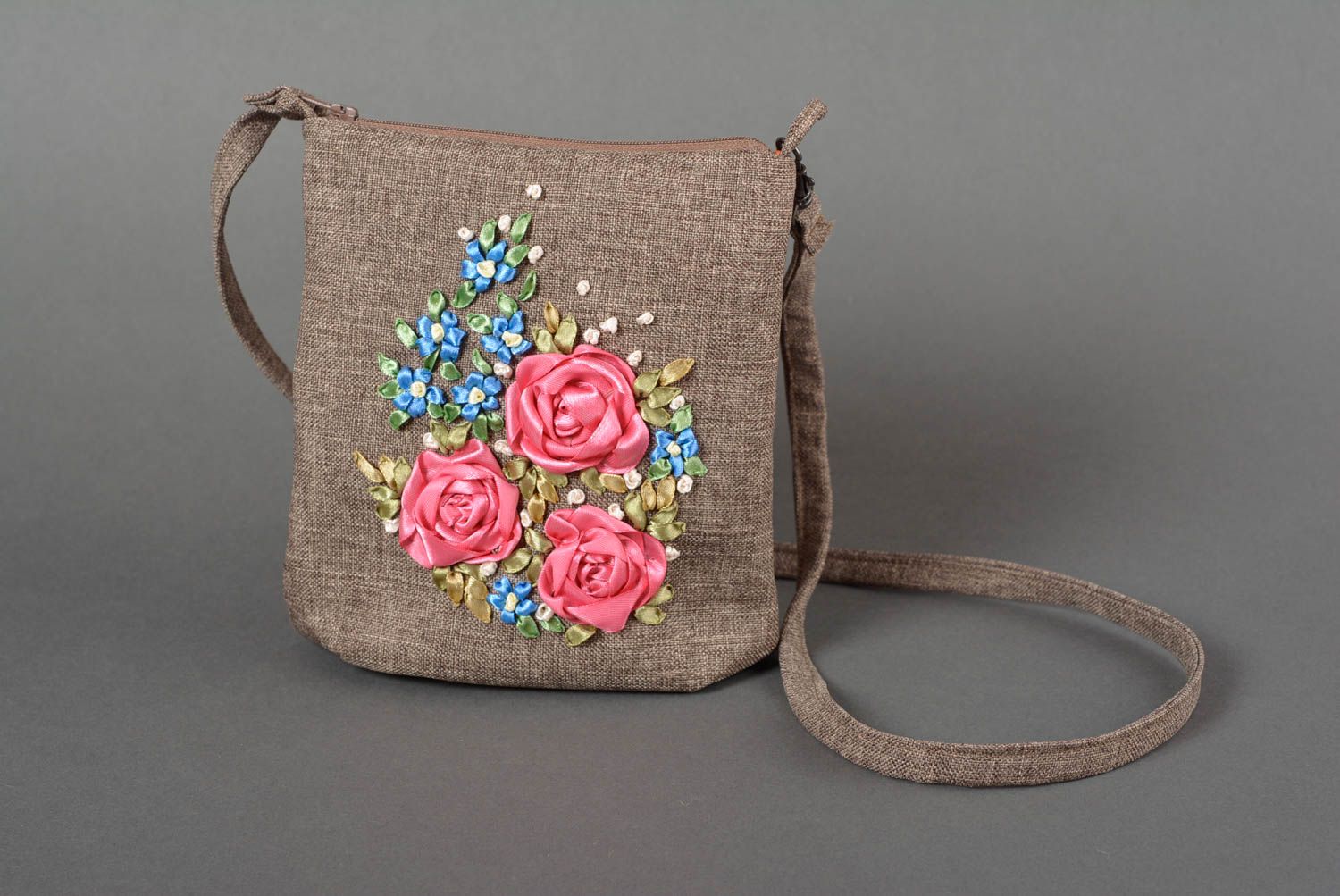 Bolso de tela artesanal bonito para mujeres accesorio de moda regalo original foto 1