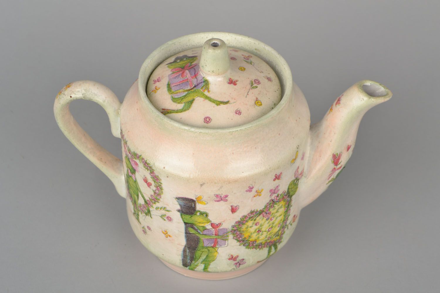 Decoupage teapot photo 3