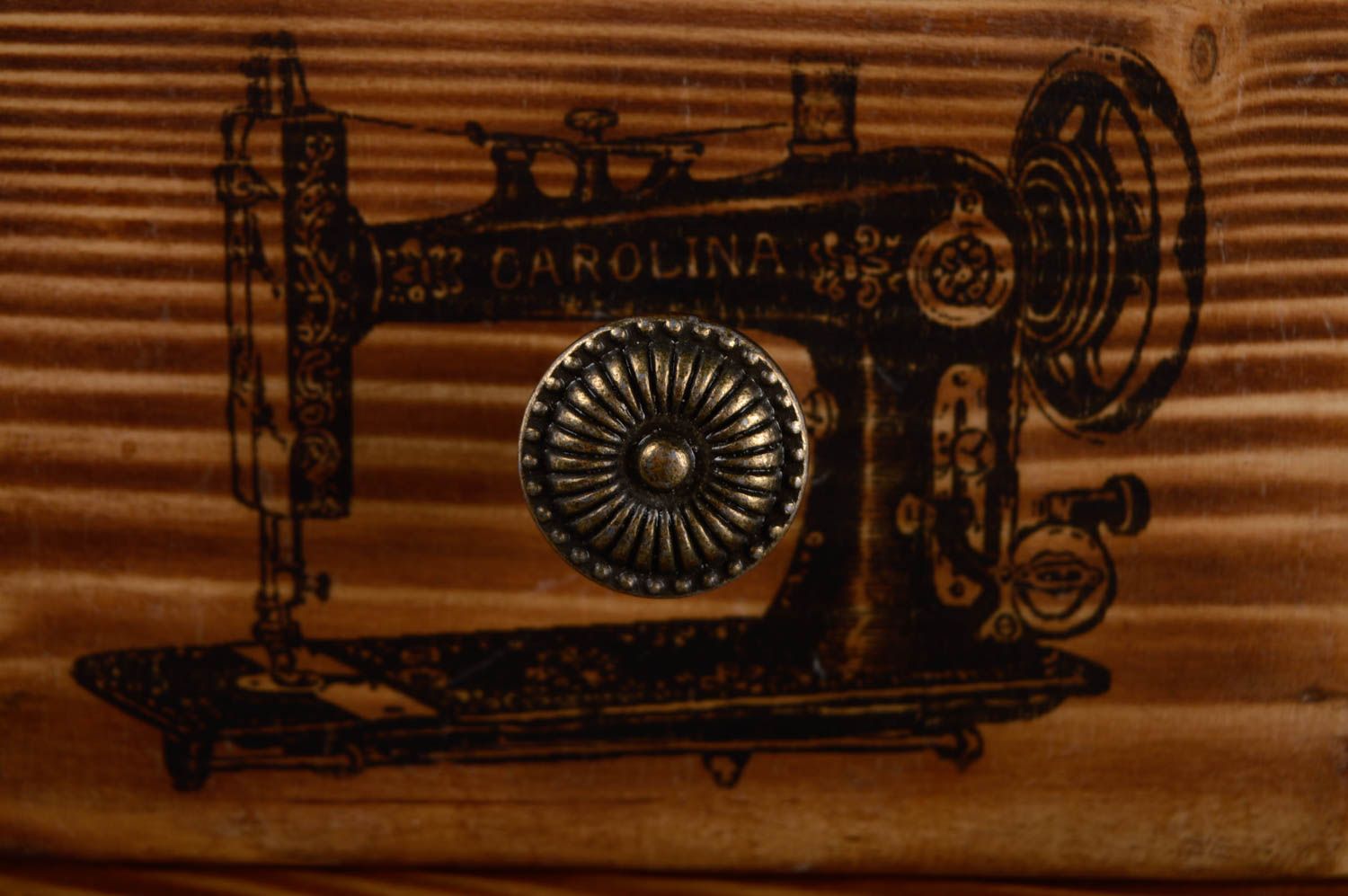 Wooden mini dresser in vintage style photo 5