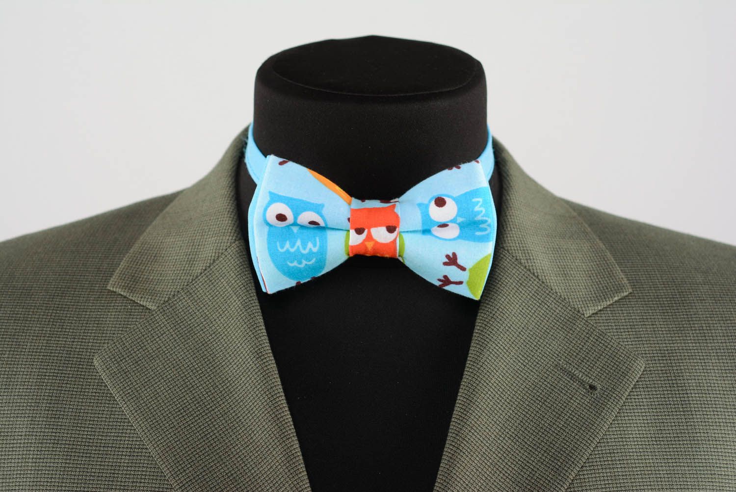 Funny bow tie with owls photo 2