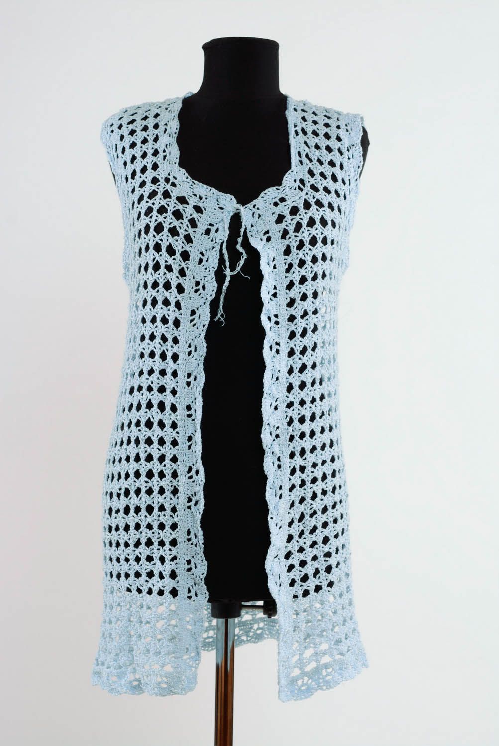 Colete tricotado com gancho foto 2
