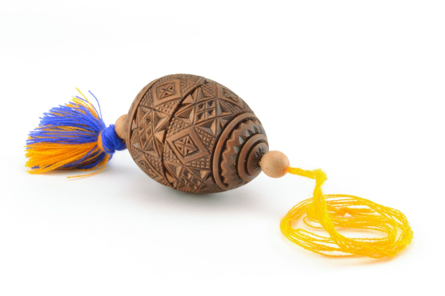 Carved egg in the form of interior pendant photo 3