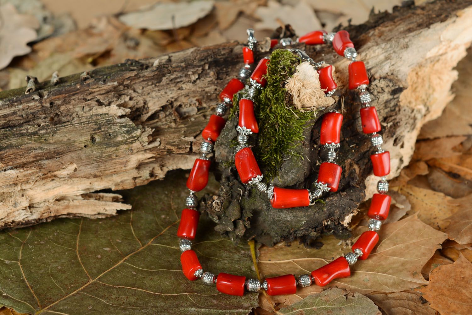 Set of coral jewelry photo 1