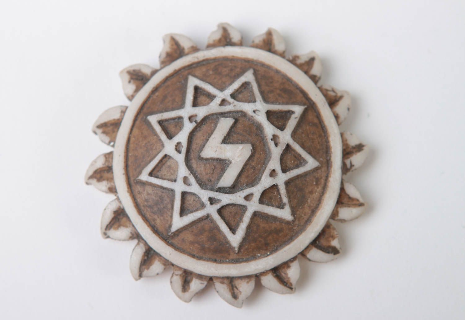 Handmade Deko Magnet Schutz Amulett Geschenk Idee Perunitsa im Stern Inglia  foto 2
