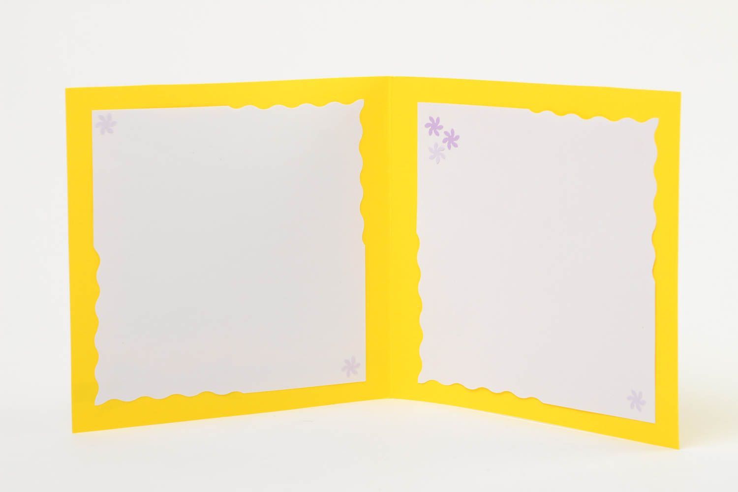 Schöne Grusskarten handmade Papier Karten quadratische gelbe Scrapbook Karten foto 3