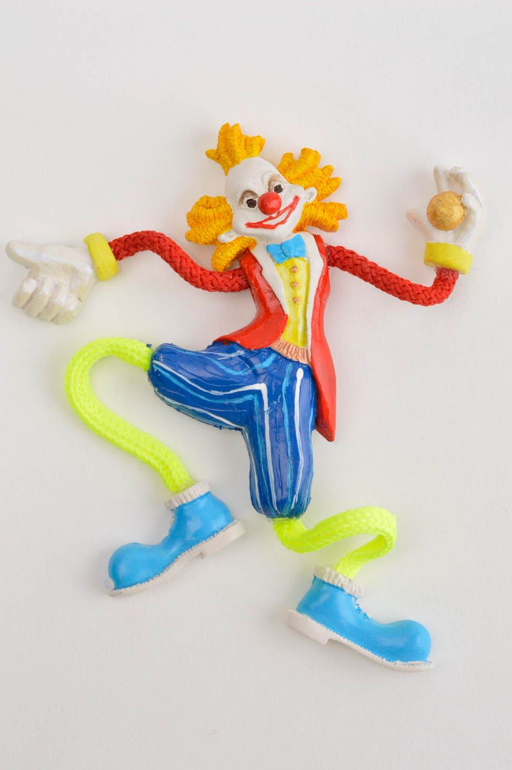 Greller Kühlschrank Magnet handmade Wohn Accessoire lustiger Magnet Clown foto 2