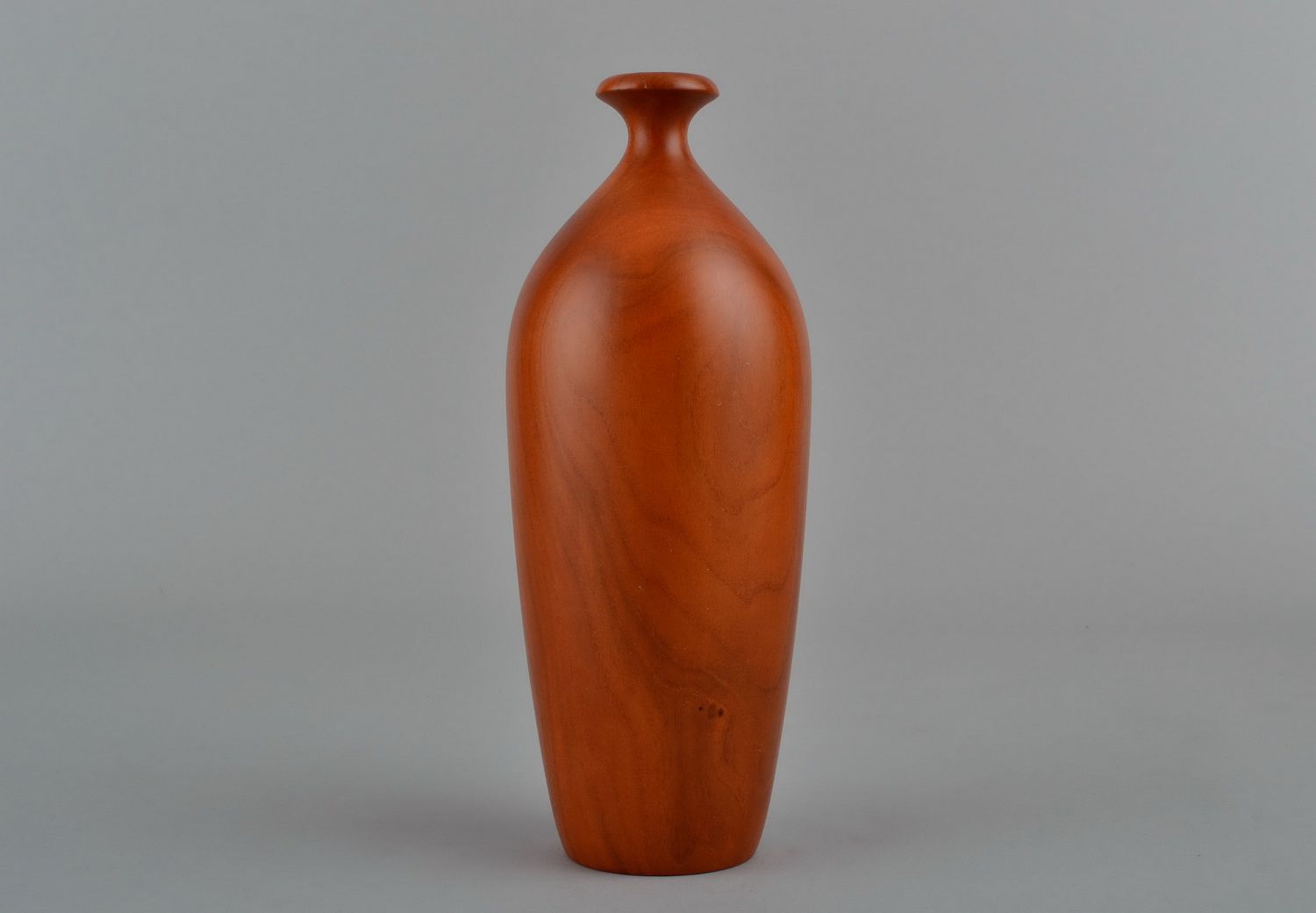 11 inches maple wood bottle shape handmade table décor vase 1,8 lb photo 5