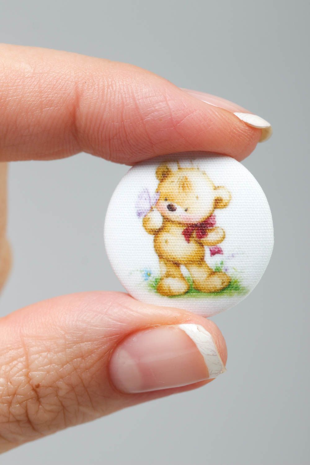 Botón de plástico artesanal accesorio para ropa botón decorativo Oso amoroso foto 5
