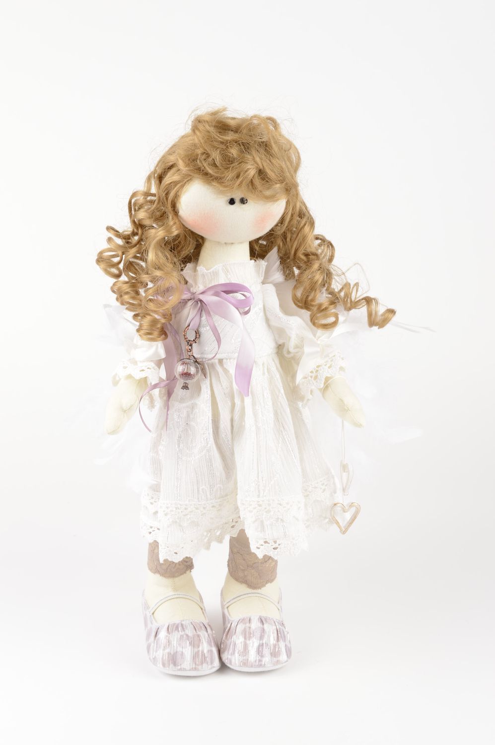 Кукла ручной работы необычная кукла из ткани льняная мягкая кукла красивая фото 2
