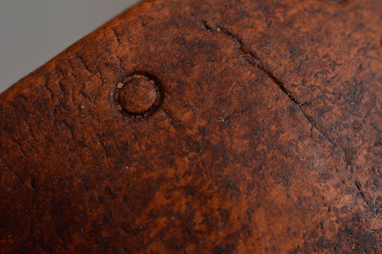 Cuenco de ceramica artesanal utensilio de cocina regalo original marrón foto 4