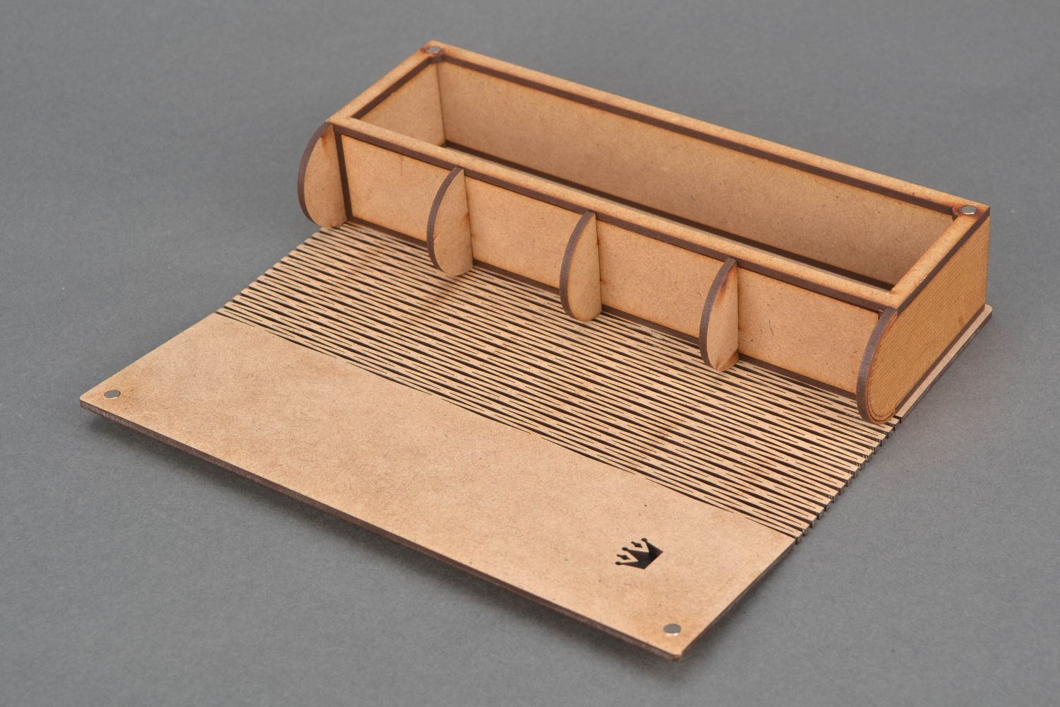 Boîte plumier pour stylos en bois à décorer en forme de livre photo 3