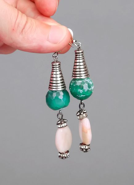 Agate earrings photo 4