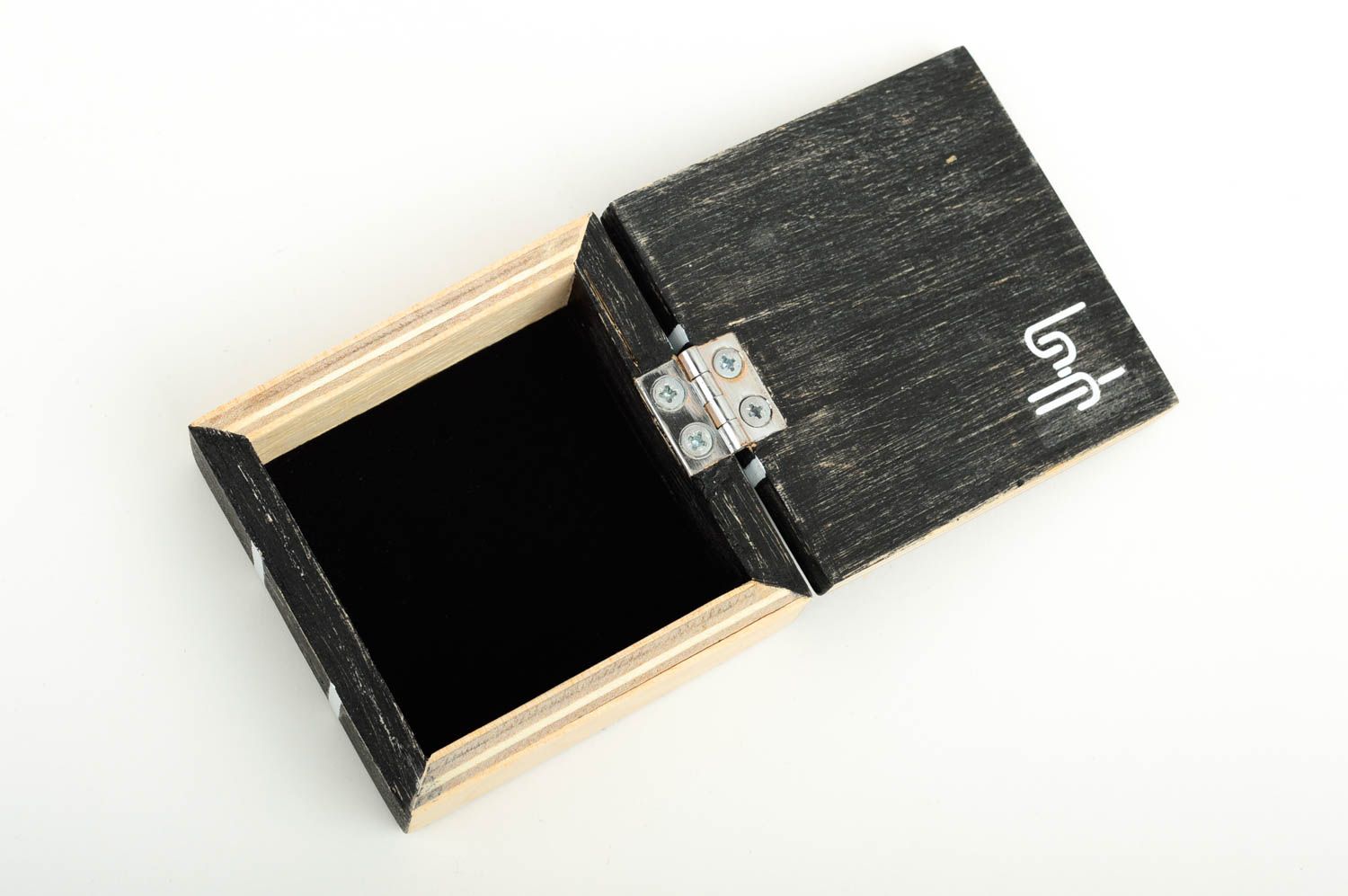 Handmade designer jewelry box unusual wooden box cute accessories table decor photo 4