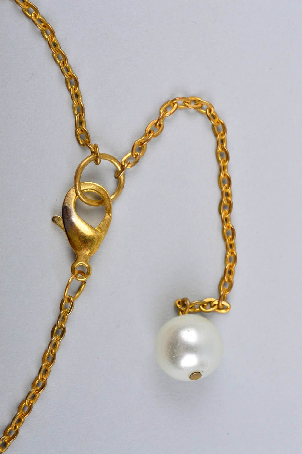 Collier fantaisie Bijou fait main couleur corail fils perles Accessoire femme photo 5
