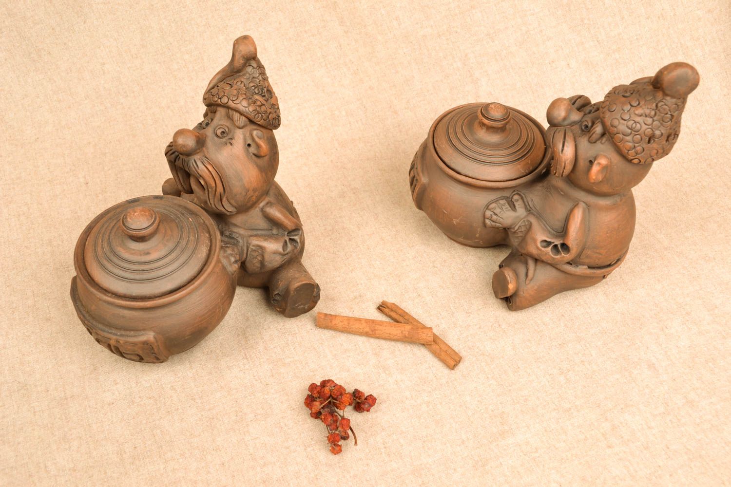 Ceramic spice pot set Salt Pot and Sugar Bowl photo 5