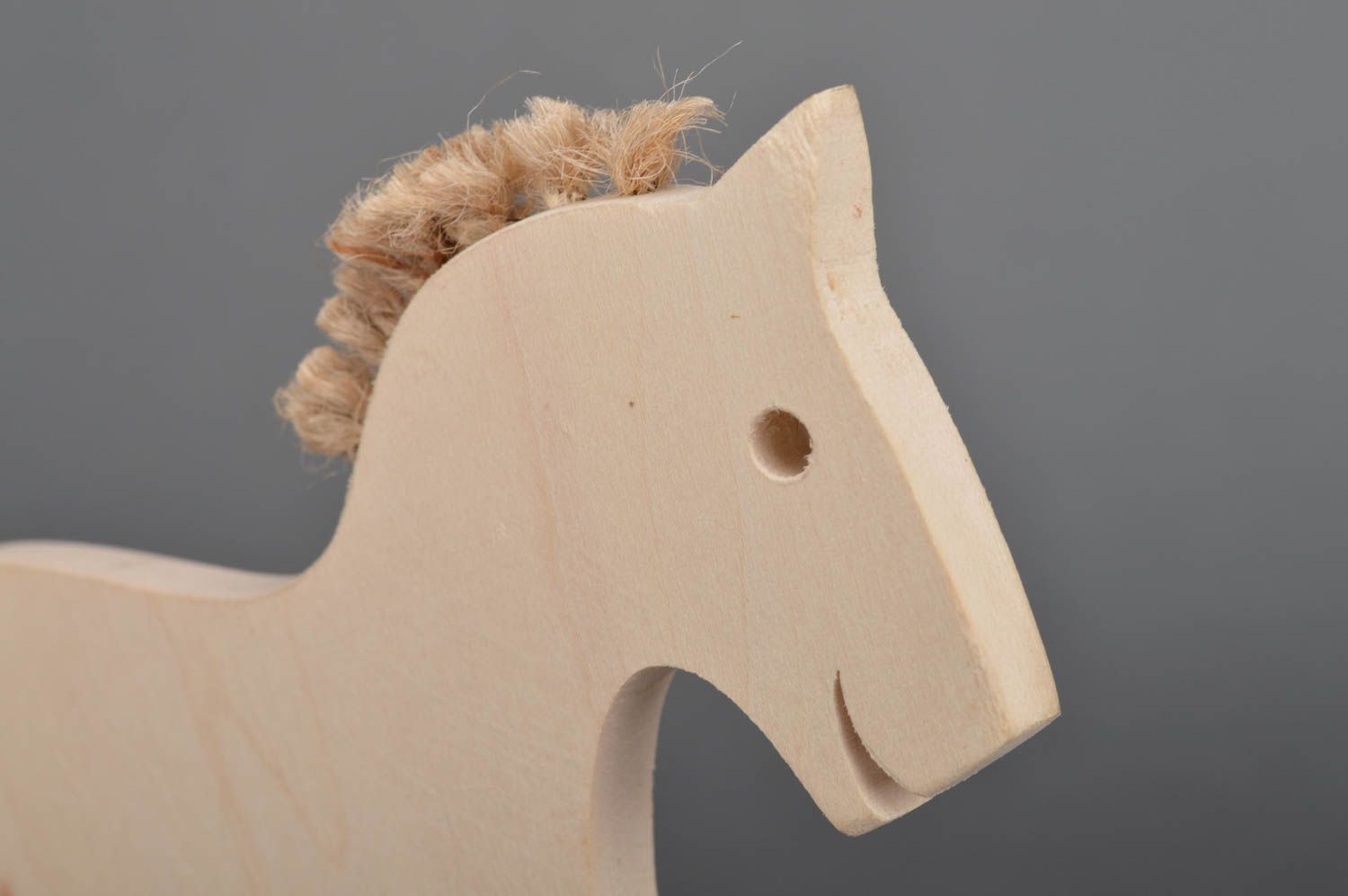 Set of 2 handmade designer wooden smart toys for kids and home Horses photo 3