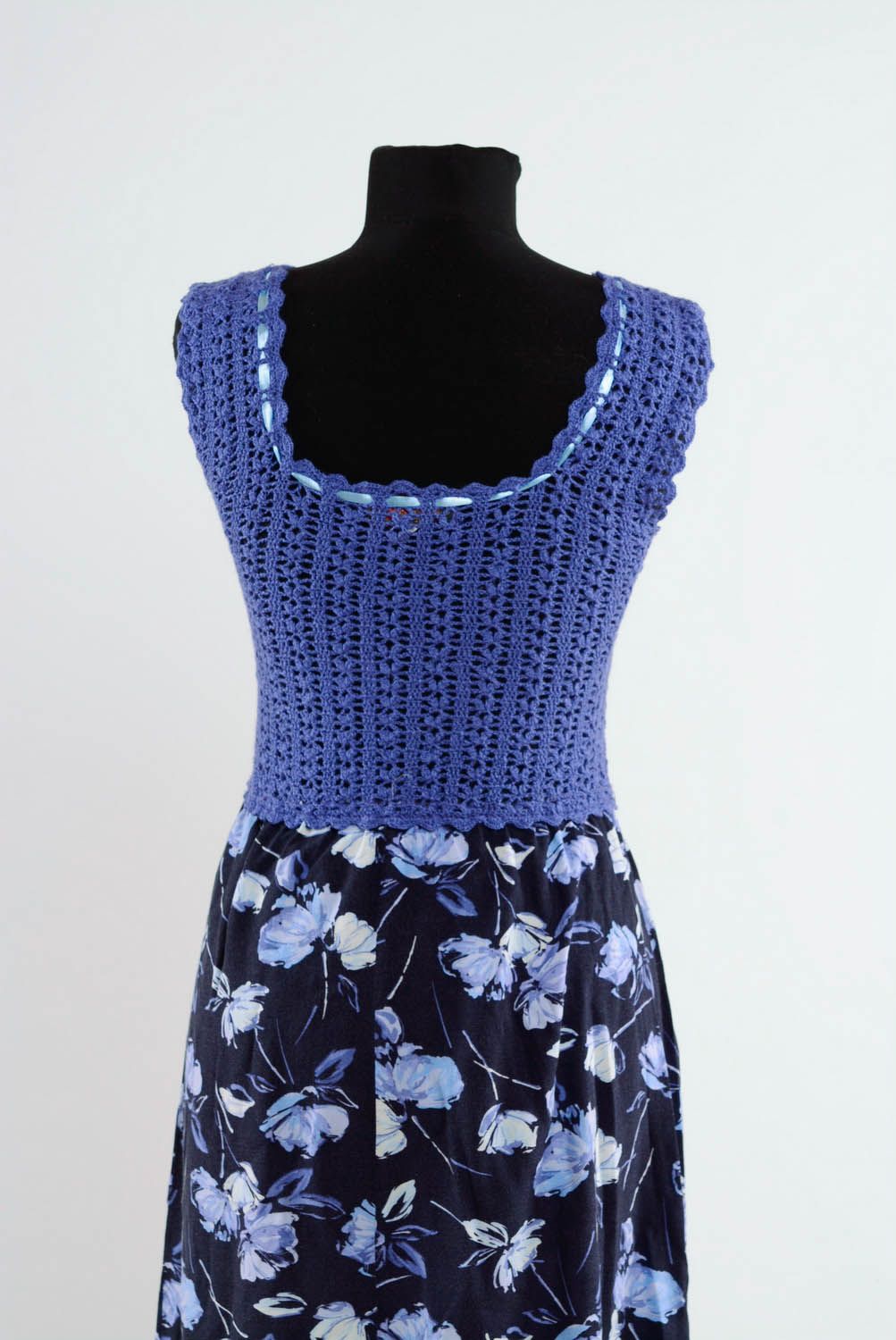 Dress made of wool mixture and acrylic yarn photo 4